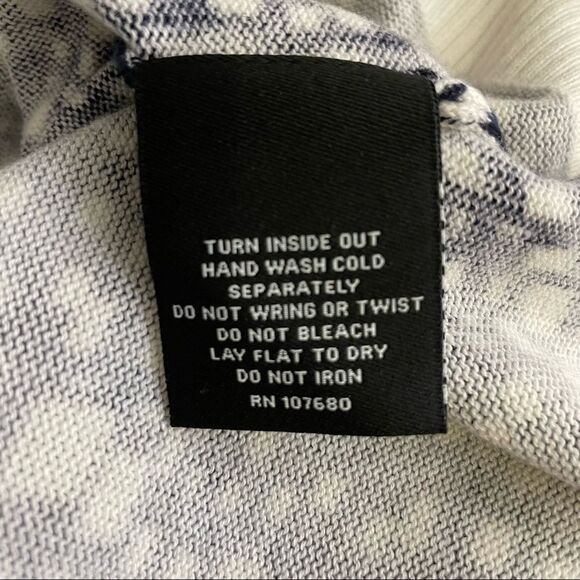 Nue Options Women’s Long Sleeve Button Down Cardigan Navy Blue and Off White 2X - Picture 5 of 13